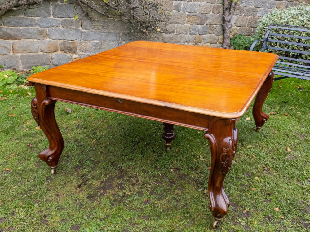 Victorian 10ft Mahogany Extending Dining Table View XII