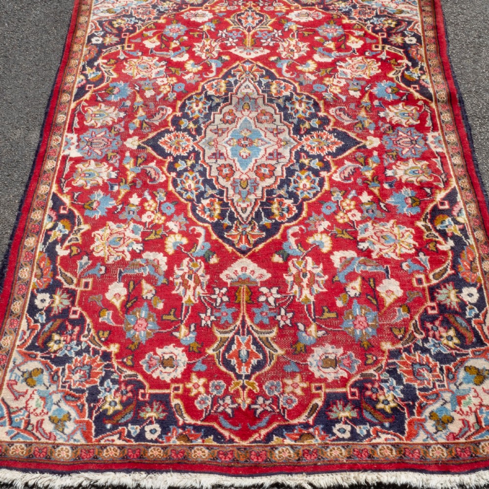 Persian Mashad Handwoven Oriental Rug 6'4
