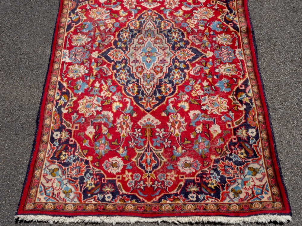 Persian Mashad Handwoven Oriental Rug 6'4
