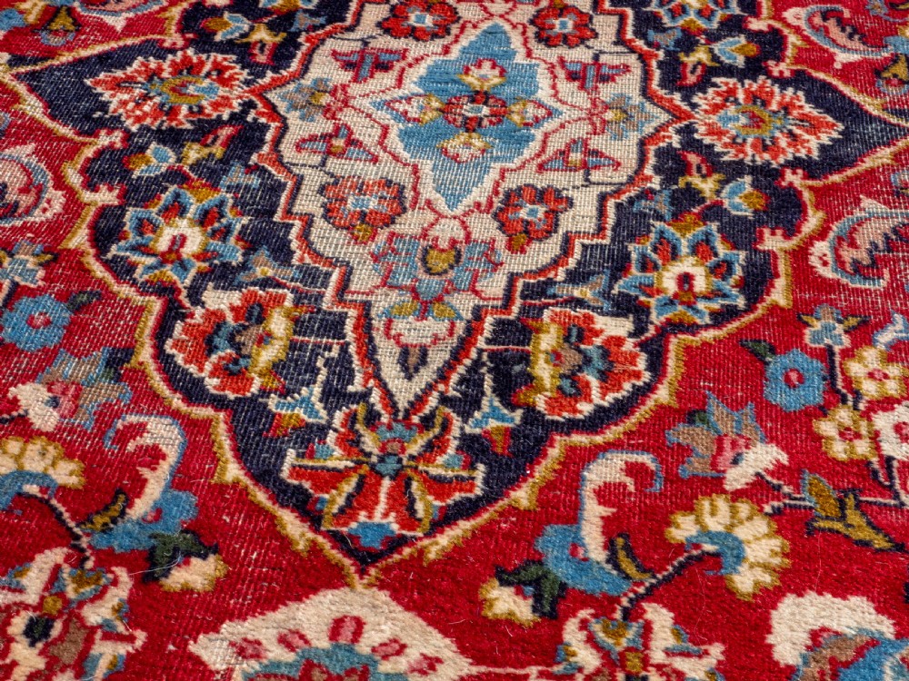 Persian Mashad Handwoven Oriental Rug 6'4