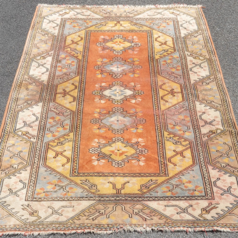 Anatolian Turkish Milas Handwoven Oriental Rug 7'9