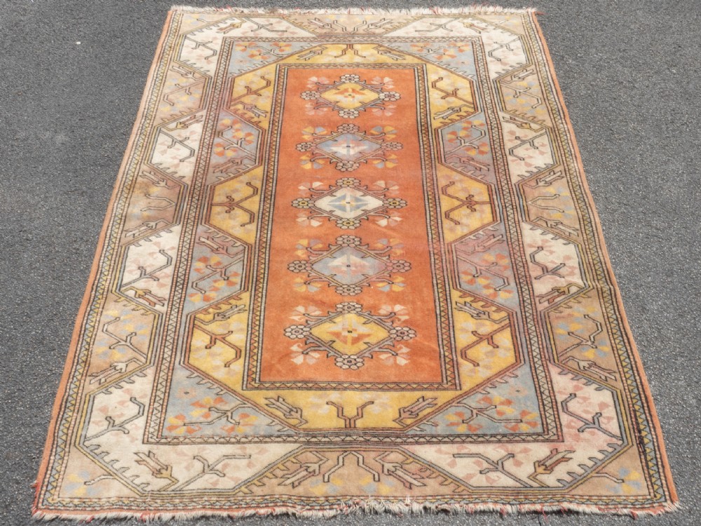 Anatolian Turkish Milas Handwoven Oriental Rug 7'9