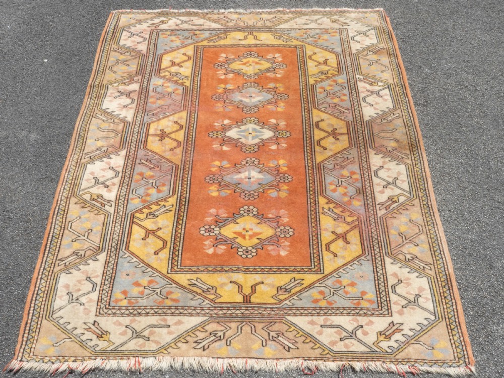 Anatolian Turkish Milas Handwoven Oriental Rug 7'9