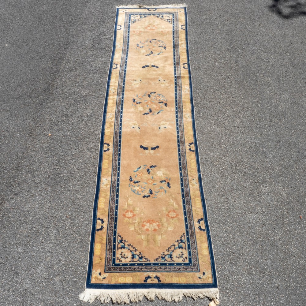 Chinese Peking Handwoven Oriental Runner 10'3