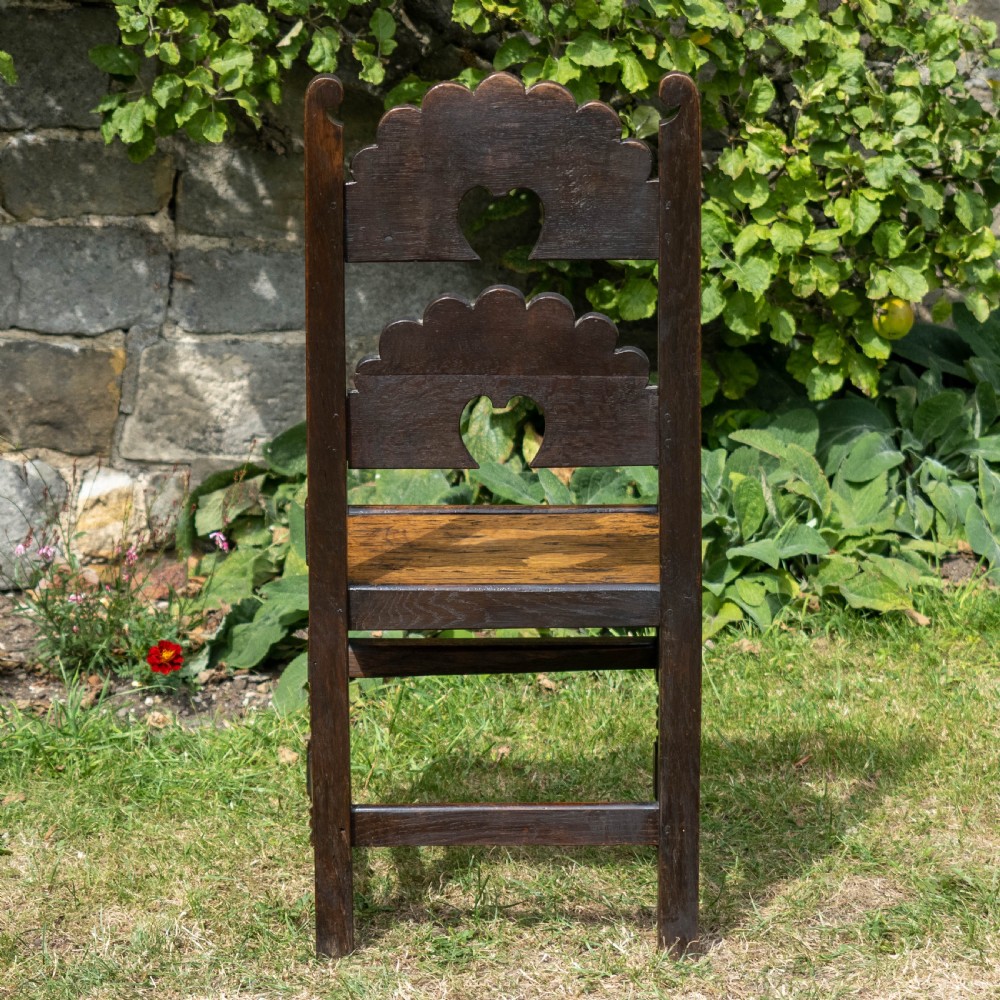 Late C17th Oak Yorkshire / Derbyshire Carved Chair (Jacobean Carolean) View IX
