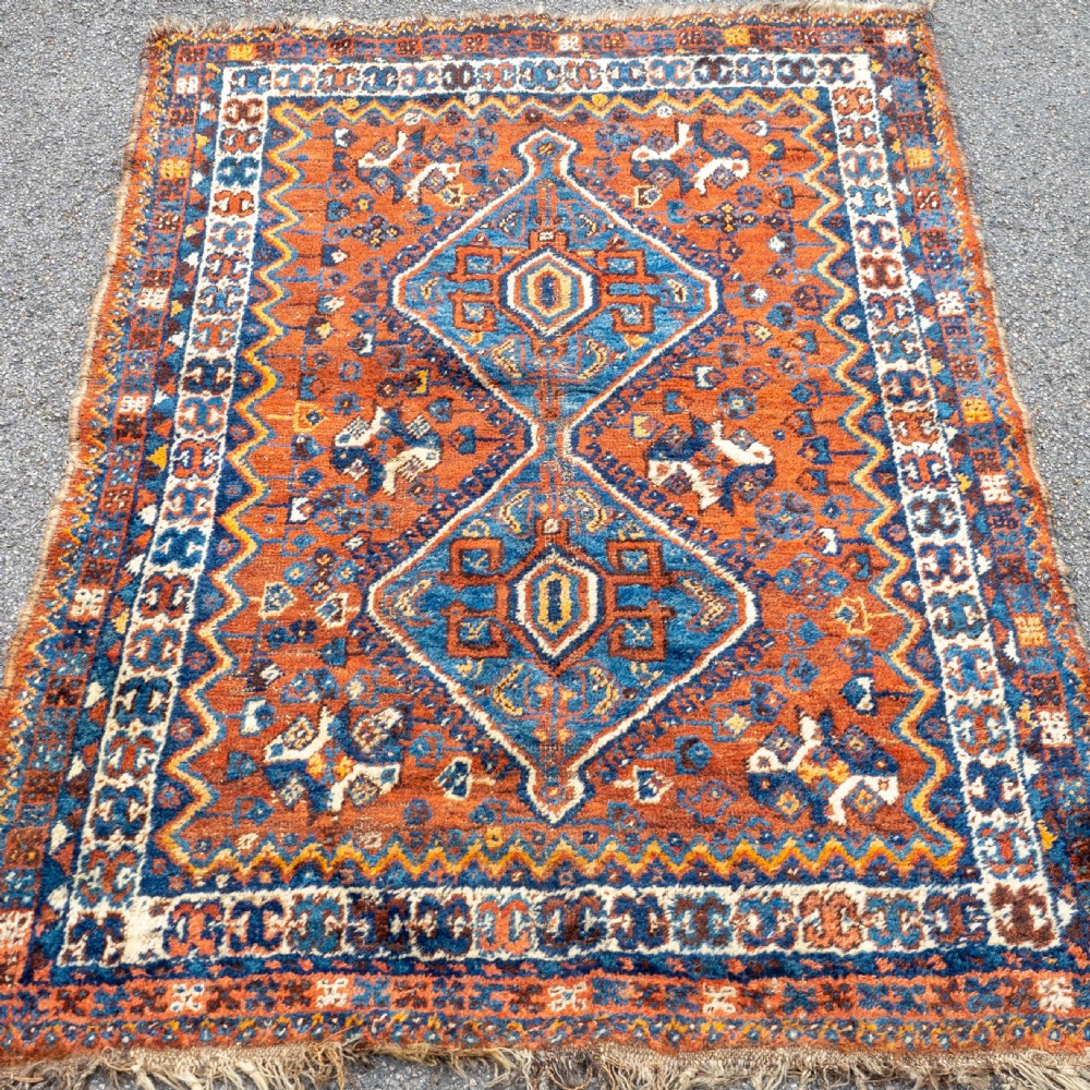Nomadic Quashqai Persian Rug 5'4