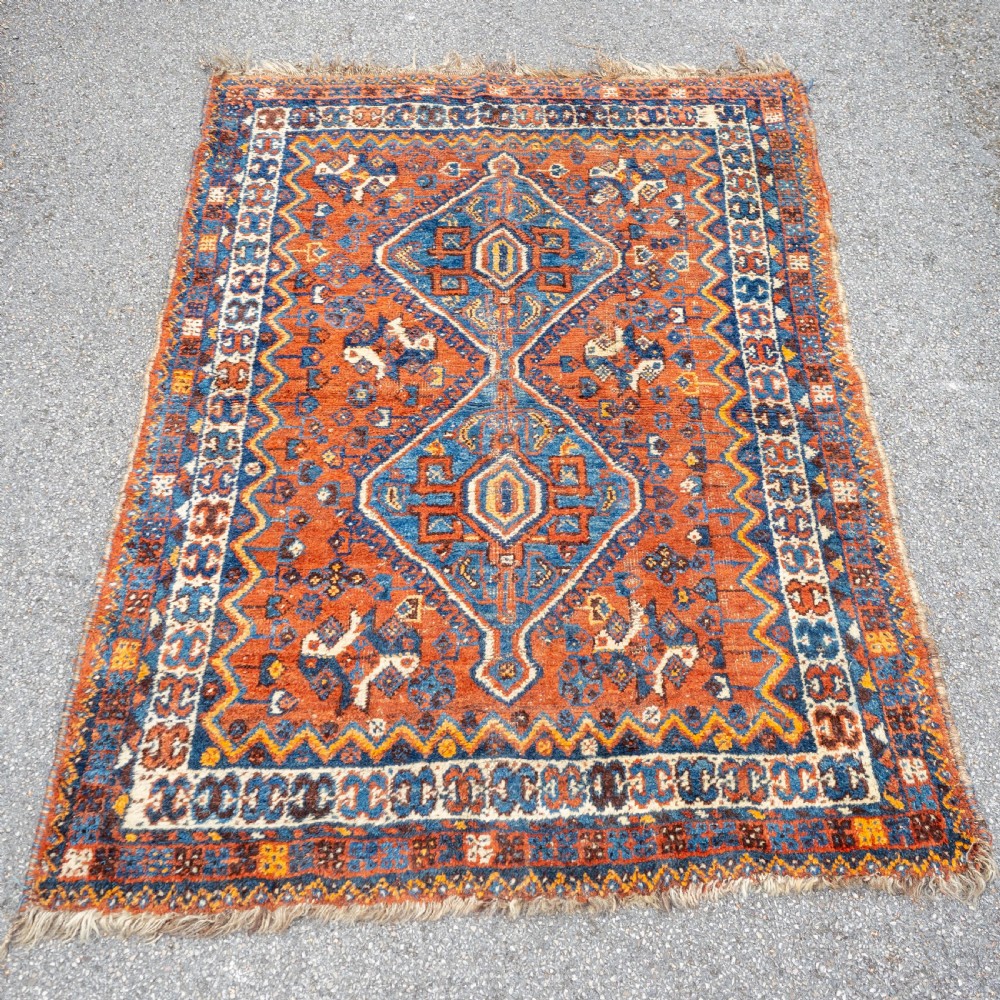 Nomadic Quashqai Persian Rug 5'4
