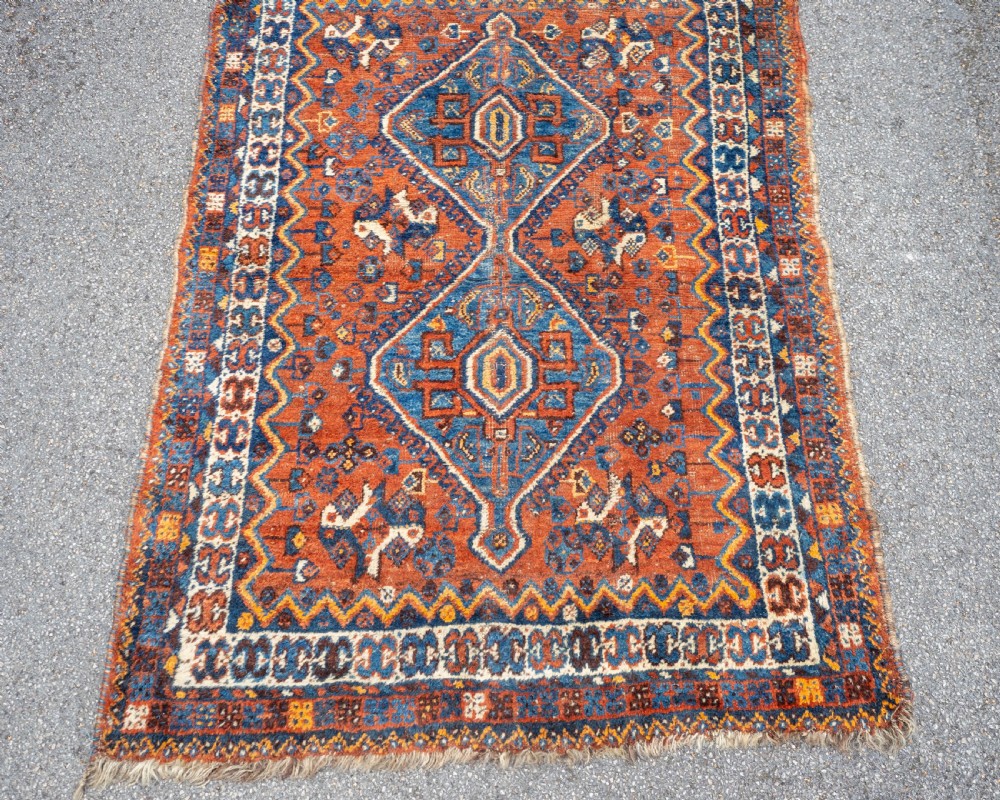 Nomadic Quashqai Persian Rug 5'4