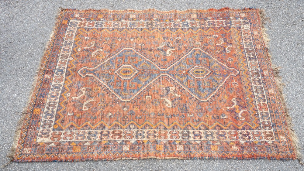 Nomadic Quashqai Persian Rug 5'4