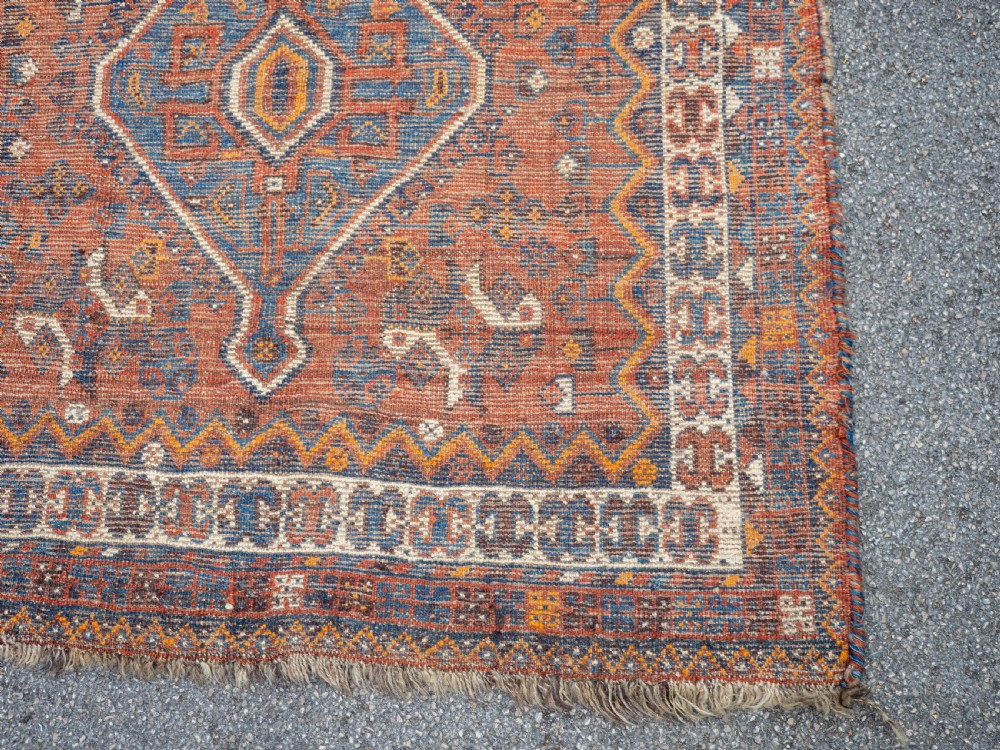 Nomadic Quashqai Persian Rug 5'4