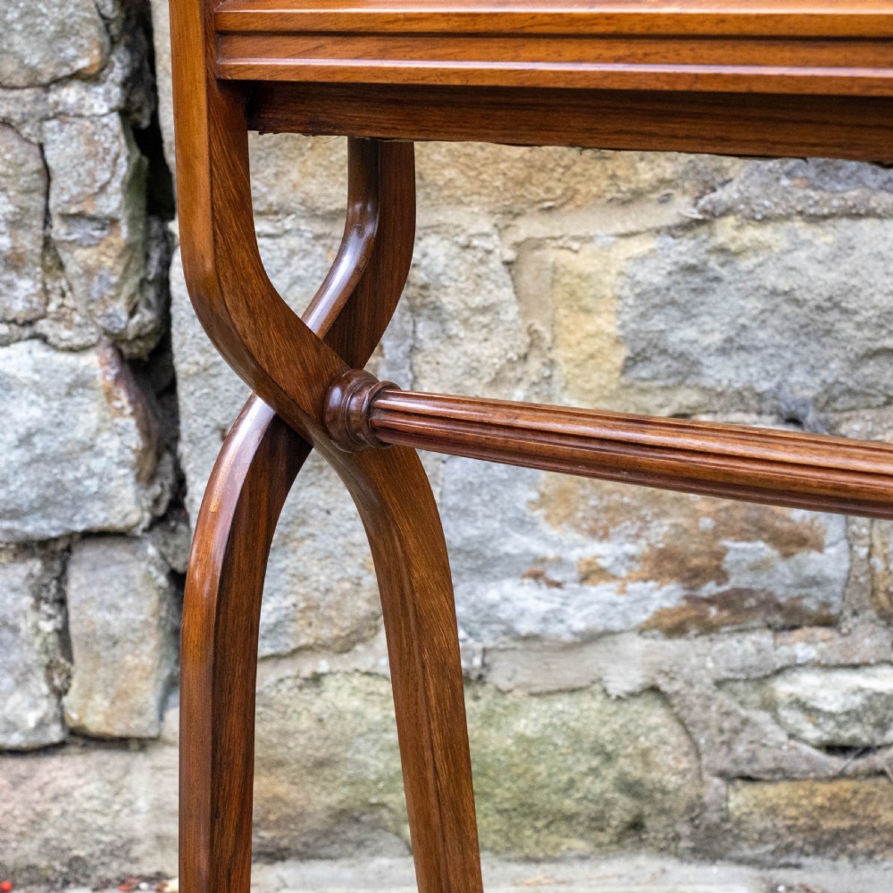 Rosewood Inlaid Folding Campaign Desk View VIII