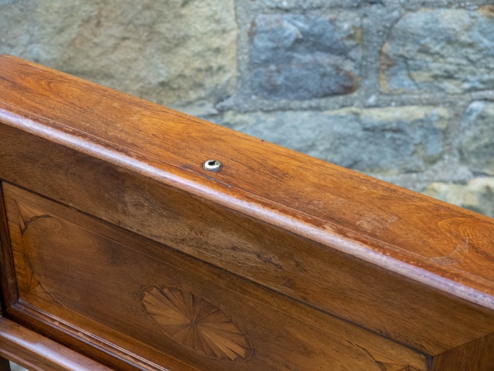 Rosewood Inlaid Folding Campaign Desk View XI