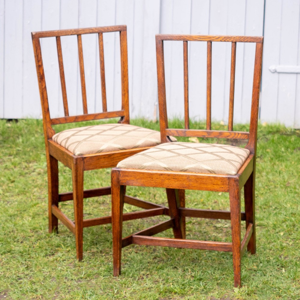 Elm Sheraton Country Vernacular Style Upholstered set of 6 Dining Chairs View III