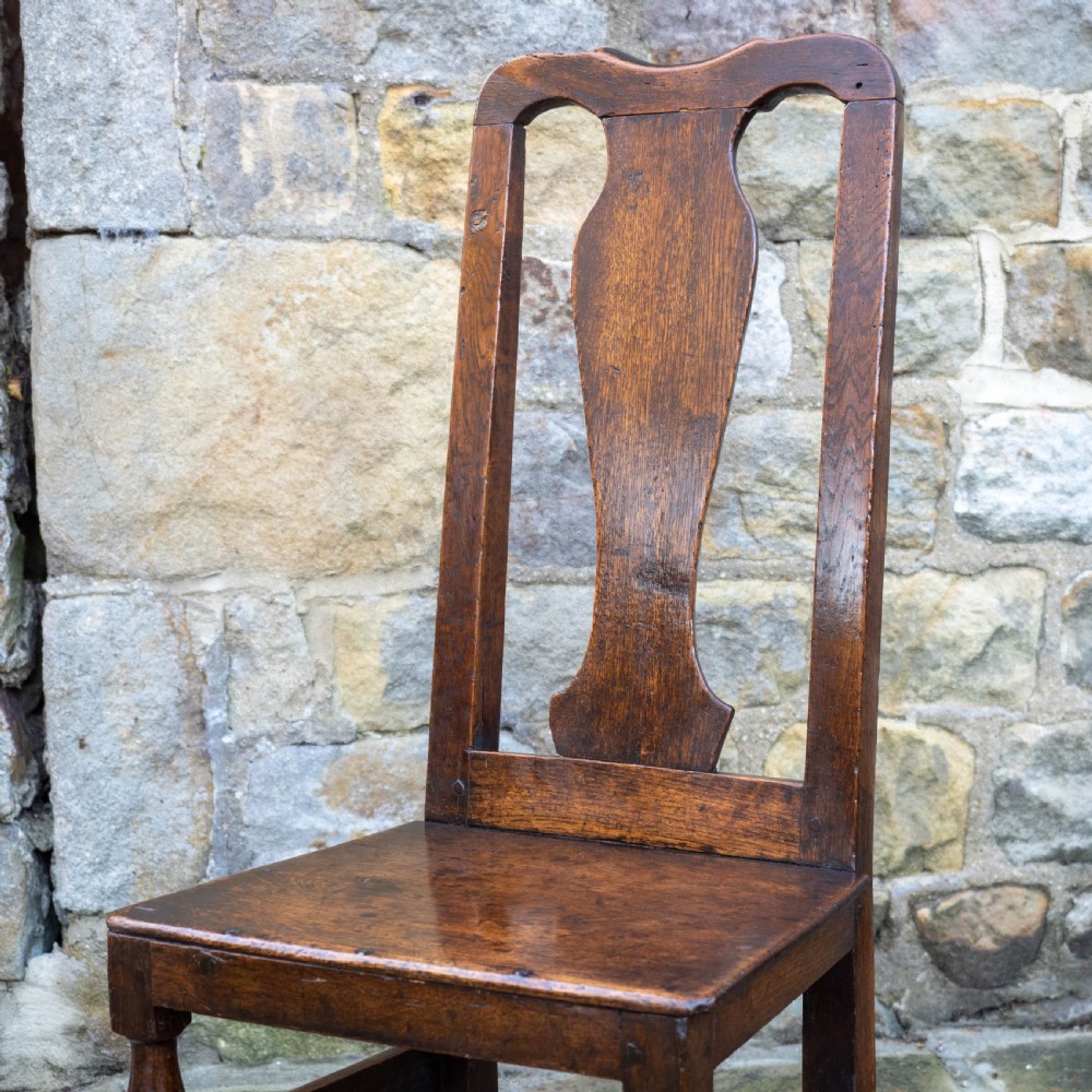 Late C17th High Back Country Oak Chair (Carolean / Jacobean) View IV