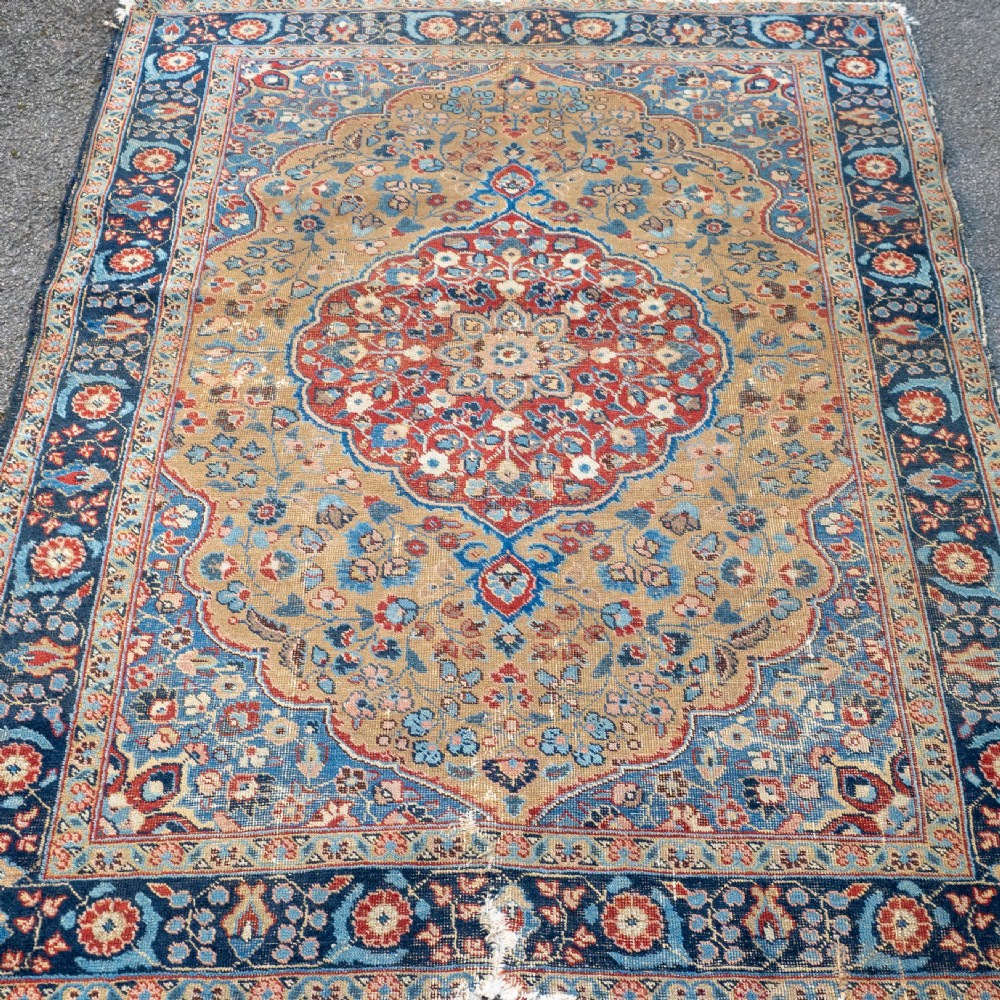 Antique Persian Tabriz Khoy Rug  6'3