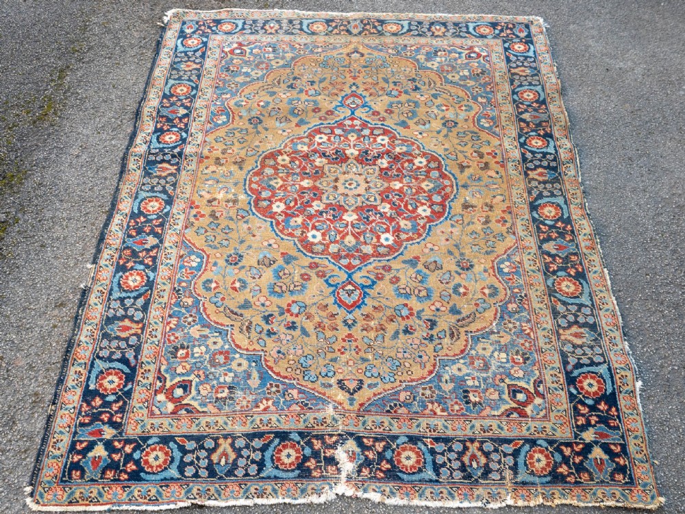 Antique Persian Tabriz Khoy Rug  6'3