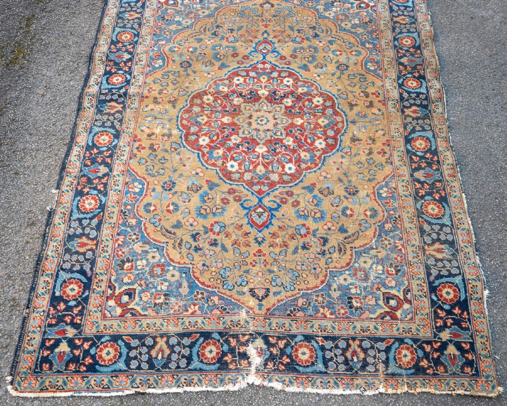 Antique Persian Tabriz Khoy Rug  6'3