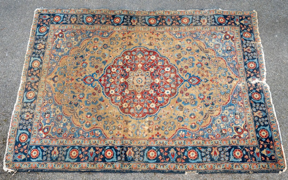 Antique Persian Tabriz Khoy Rug  6'3