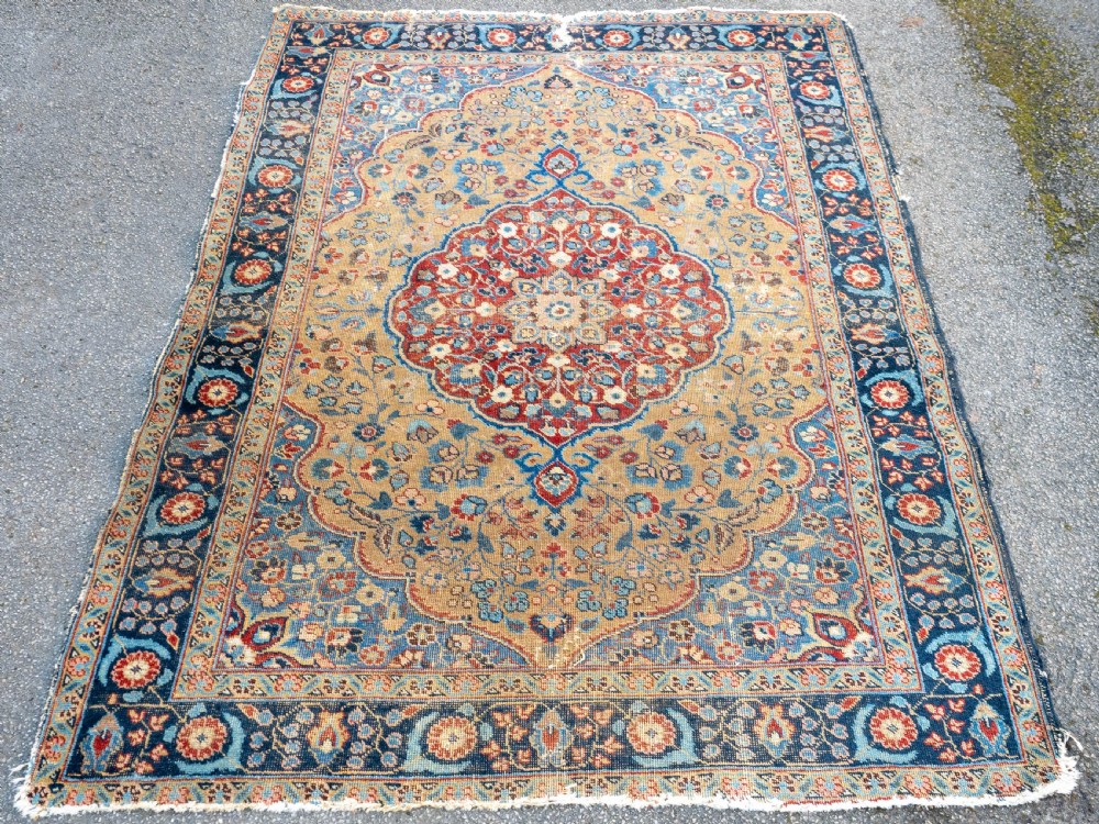 Antique Persian Tabriz Khoy Rug  6'3