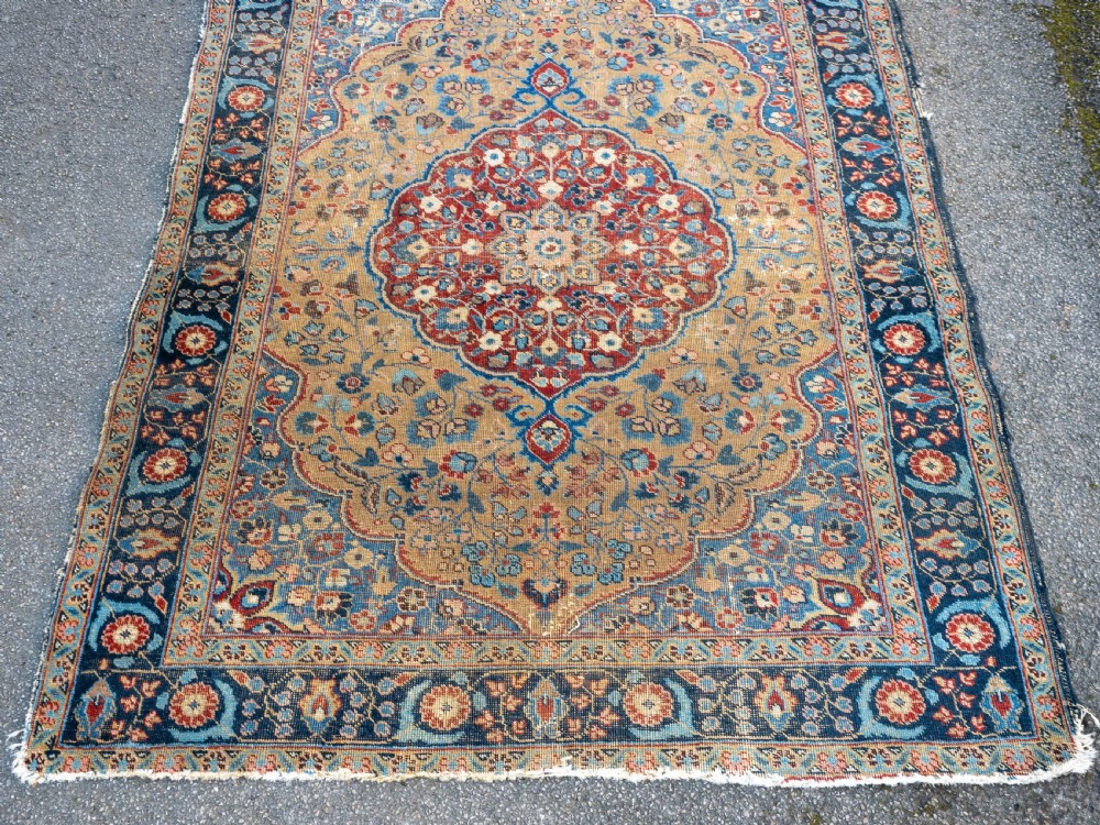 Antique Persian Tabriz Khoy Rug  6'3