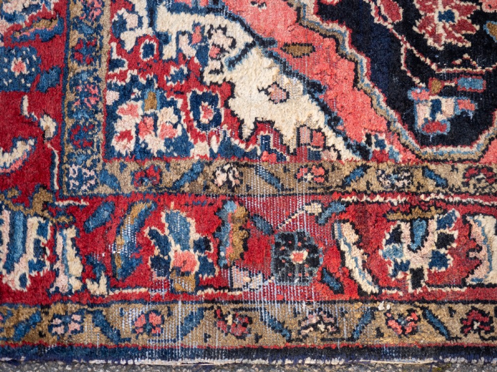 Antique Oriental Rug Early C20th 6'11