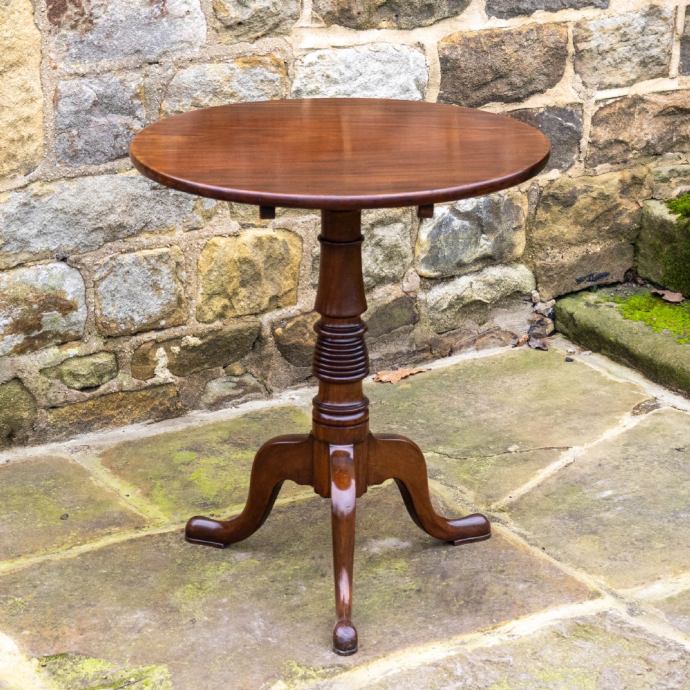 Georgian Mahogany Tilt Top Tripod Supper Table (George III) View III