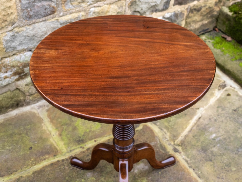 Georgian Mahogany Tilt Top Tripod Supper Table (George III) View VII