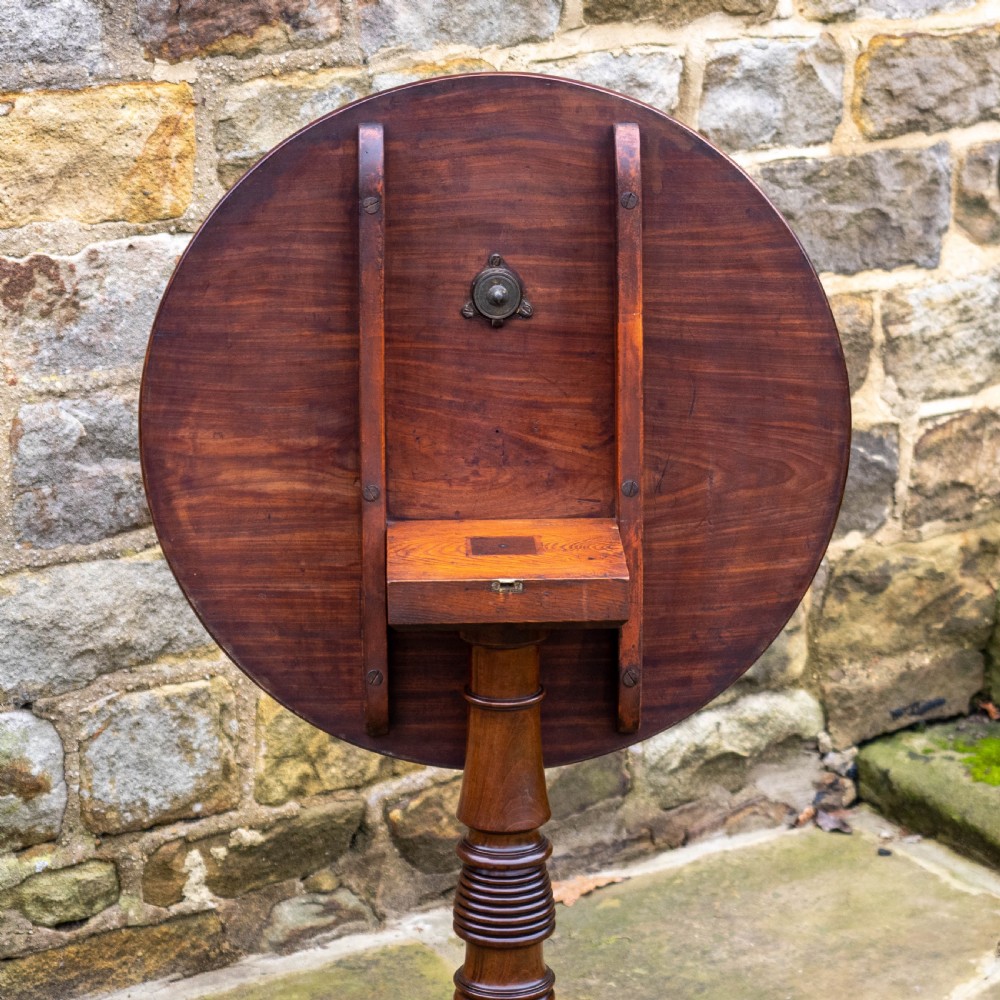 Georgian Mahogany Tilt Top Tripod Supper Table (George III) View IX