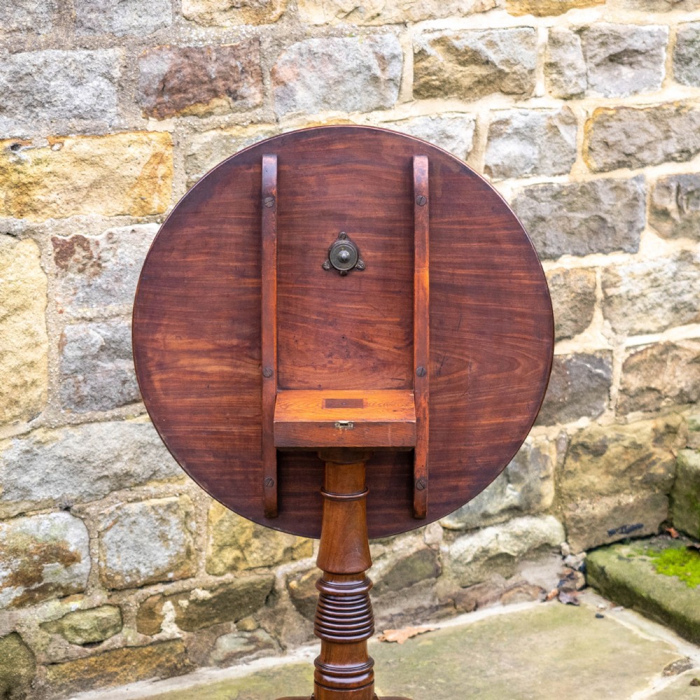 Georgian Mahogany Tilt Top Tripod Supper Table (George III) View X