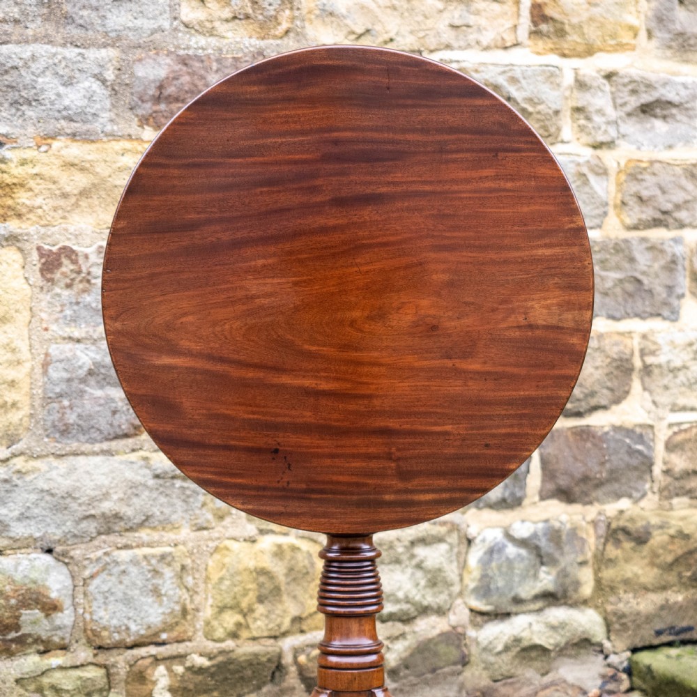 Georgian Mahogany Tilt Top Tripod Supper Table (George III) View XII