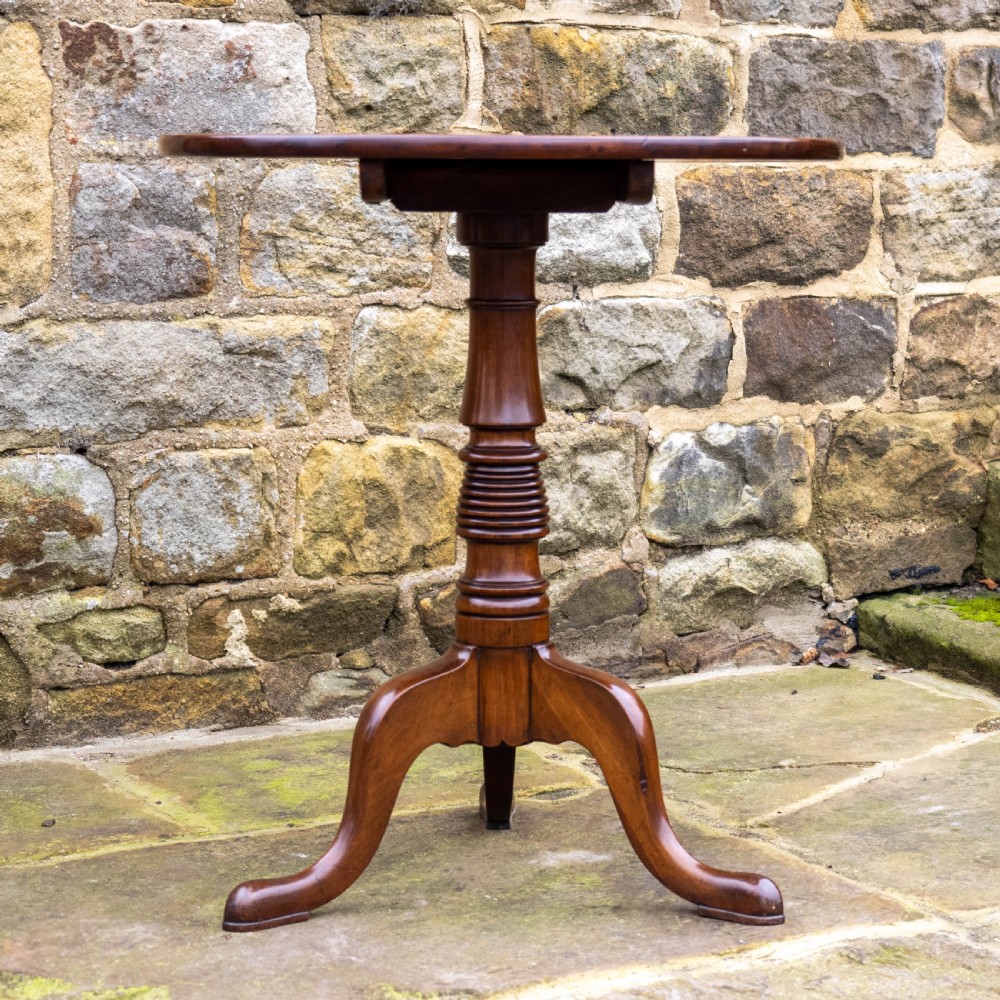 Georgian Mahogany Tilt Top Tripod Supper Table (George III) View XVI