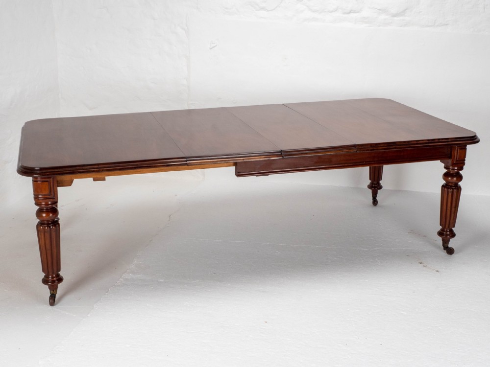 Victorian Mahogany 8ft Wind Out Extending Dining Table View II