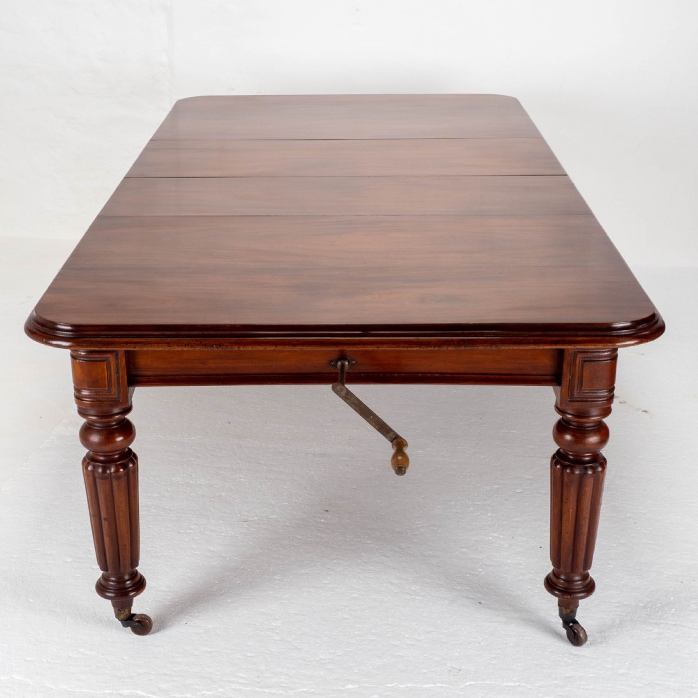 Victorian Mahogany 8ft Wind Out Extending Dining Table View III