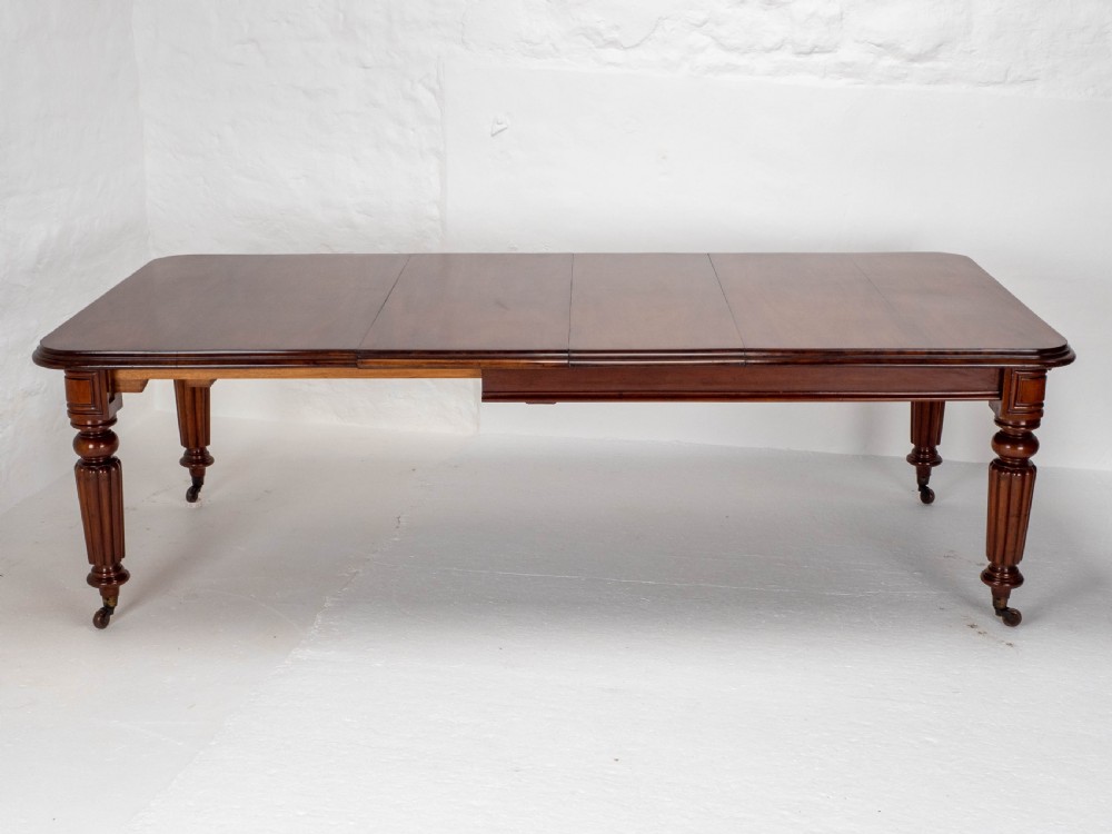 Victorian Mahogany 8ft Wind Out Extending Dining Table View IV