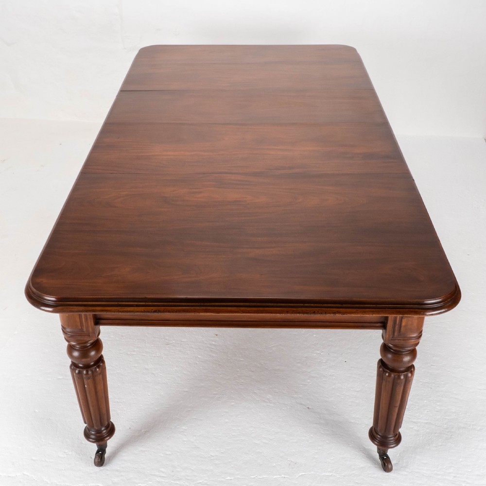Victorian Mahogany 8ft Wind Out Extending Dining Table View VII