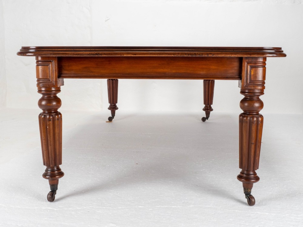 Victorian Mahogany 8ft Wind Out Extending Dining Table View IX