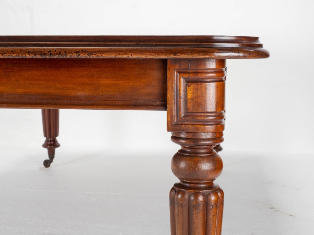 Victorian Mahogany 8ft Wind Out Extending Dining Table View X