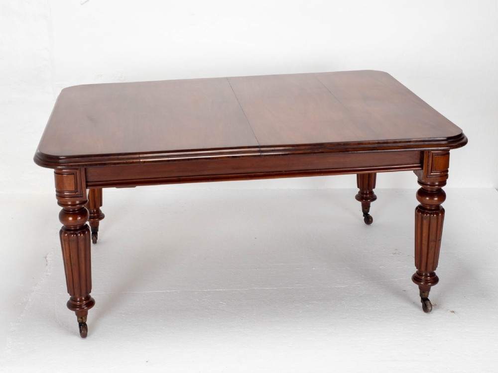 Victorian Mahogany 8ft Wind Out Extending Dining Table View XIII