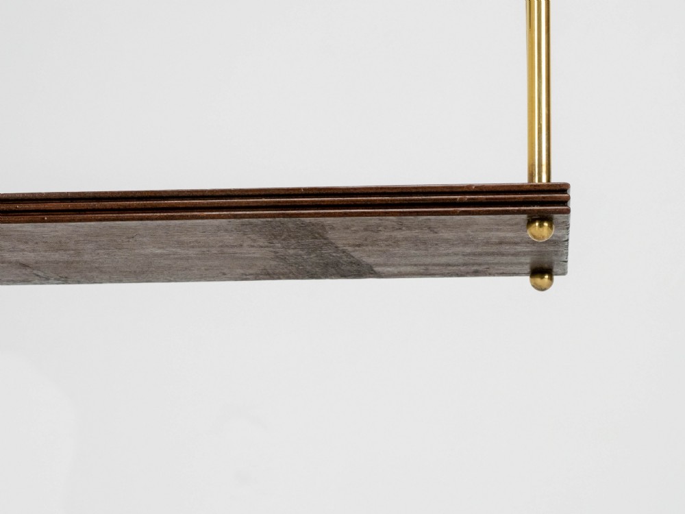 Regency Mahogany & Brass Small Wall Hanging Shelves (Georgian) View XV