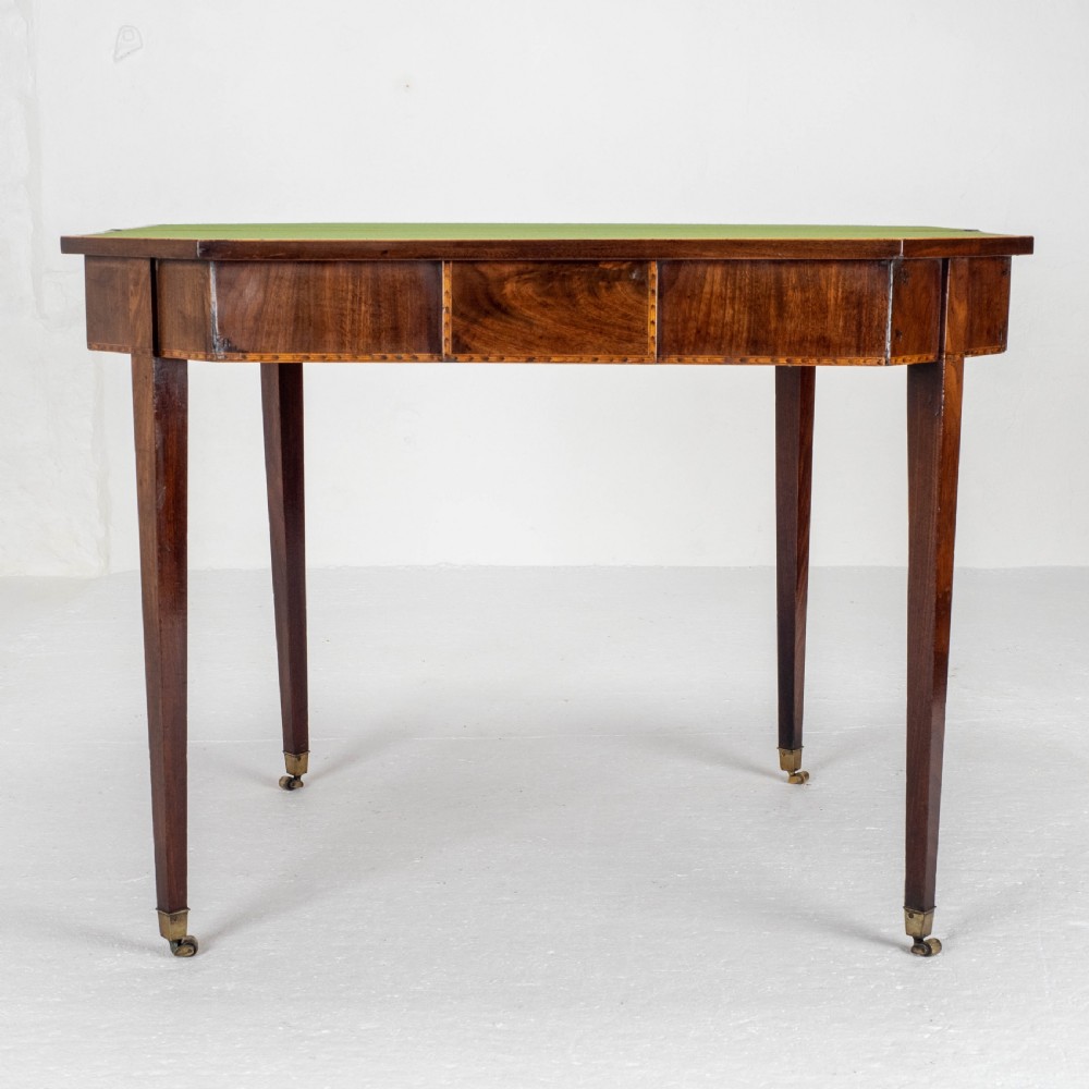 Georgian Mahogany Inlaid Console / Fold Over Card Games Table (George III) View XII