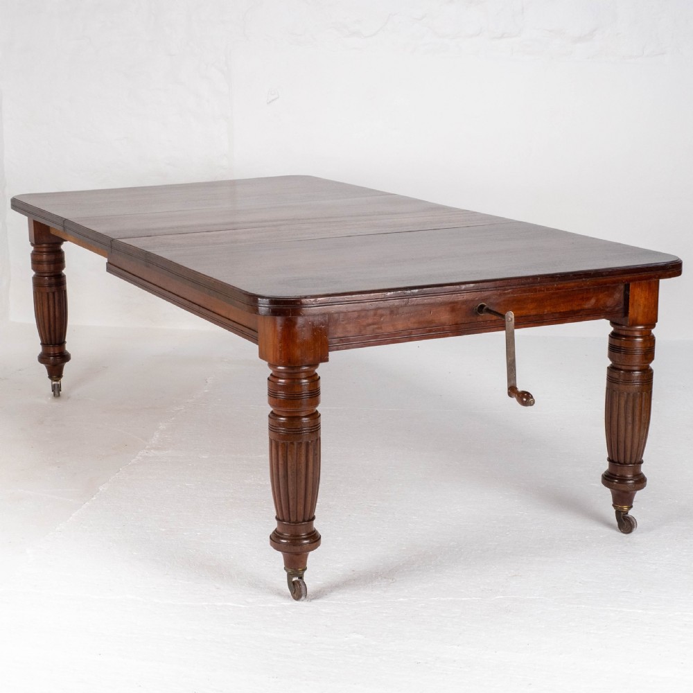 Victorian Mahogany 8ft Wind-out Extending Kitchen Dining Table (Joseph Fitter)
