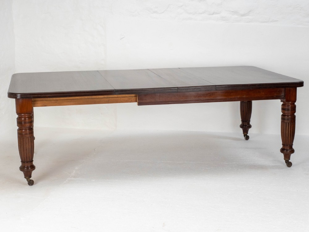 Victorian Mahogany 8ft Wind-out Extending Kitchen Dining Table (Joseph Fitter) View III