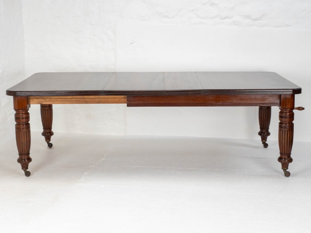 Victorian Mahogany 8ft Wind-out Extending Kitchen Dining Table (Joseph Fitter) View IV