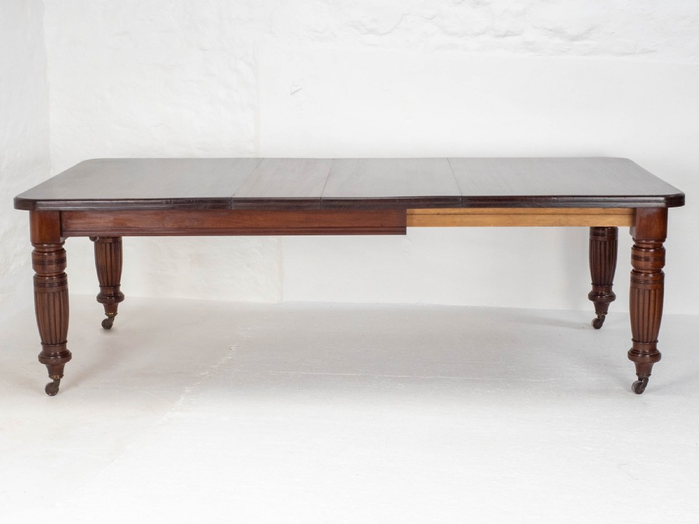 Victorian Mahogany 8ft Wind-out Extending Kitchen Dining Table (Joseph Fitter) View V