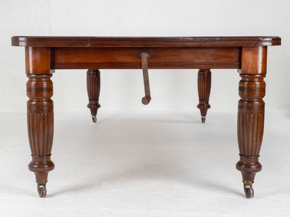 Victorian Mahogany 8ft Wind-out Extending Kitchen Dining Table (Joseph Fitter) View VII