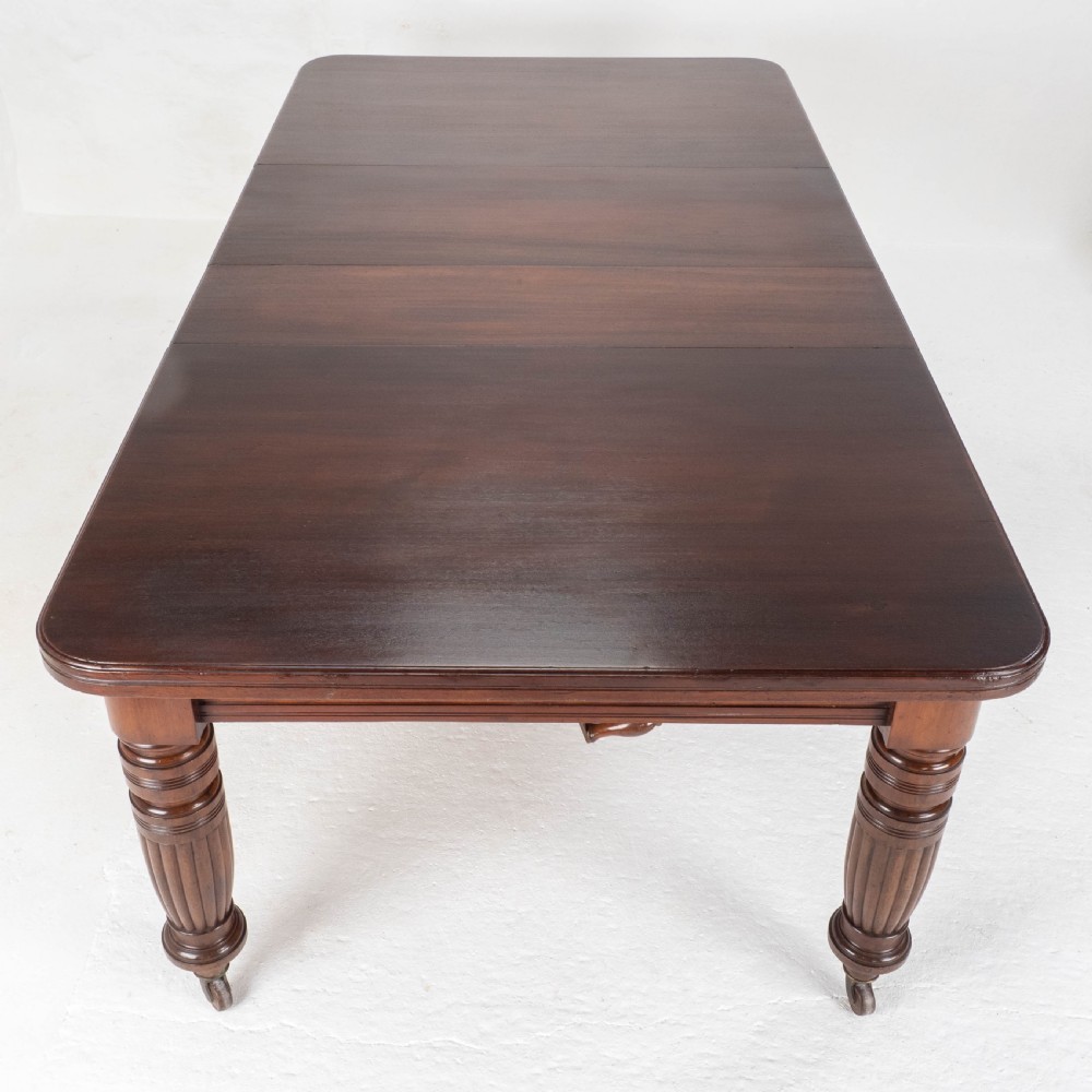 Victorian Mahogany 8ft Wind-out Extending Kitchen Dining Table (Joseph Fitter) View VIII