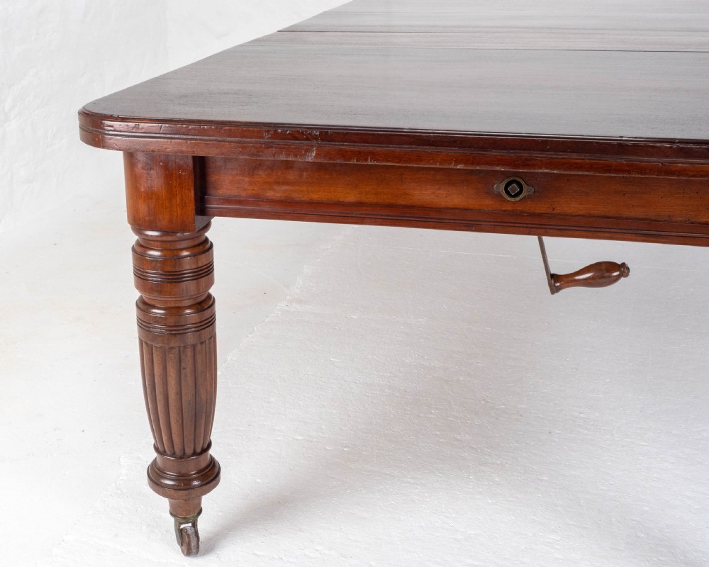 Victorian Mahogany 8ft Wind-out Extending Kitchen Dining Table (Joseph Fitter) View IX