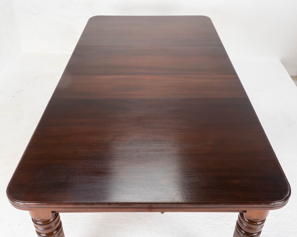 Victorian Mahogany 8ft Wind-out Extending Kitchen Dining Table (Joseph Fitter) View XII