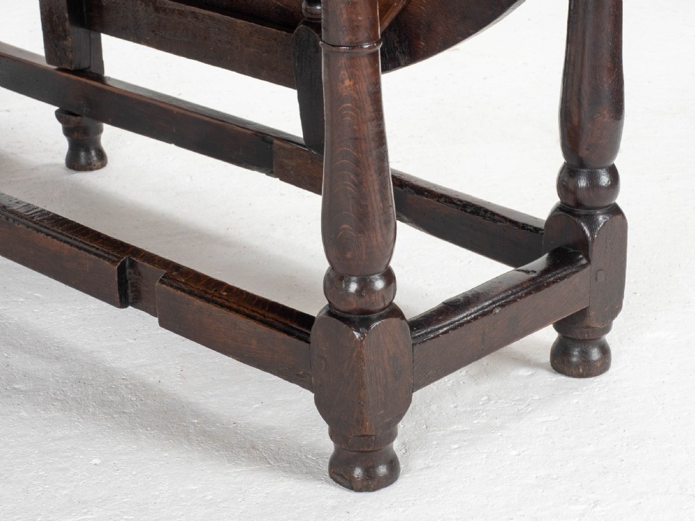 Early C18th George I Oak Gateleg Country Dining Table View XIV