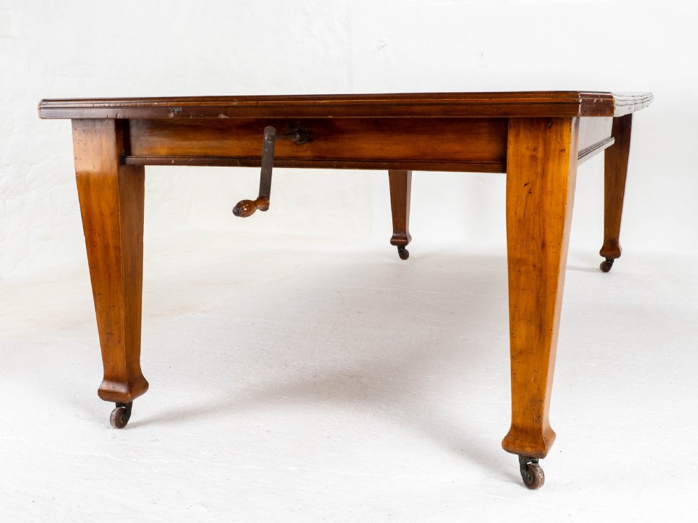 C1900 Arts & Crafts Style 8ft Walnut Extending Kitchen Dining Table View X